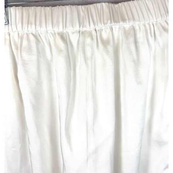 AllSaints Freda Satin Cargo Joggers 6 Ecru Pull On Elastic Waist 90s Y2K - Picture 14 of 16